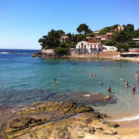 Charmant Bas De Villa Avec Terrasse A Proximite De La Plage Et Du Port Carqueiranne Eksteriør billede